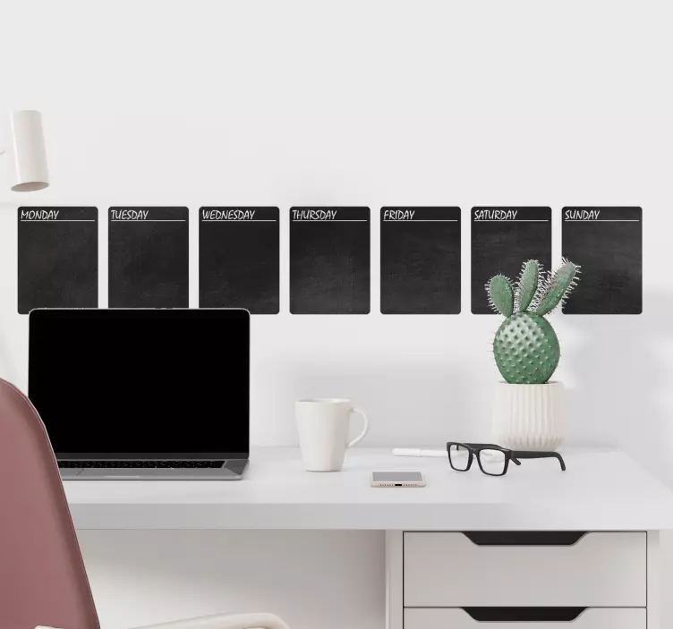 Nálepka týdne organizátora tabule - TenStickers