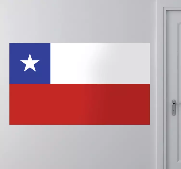 Nálepka vlajky chile - TenStickers