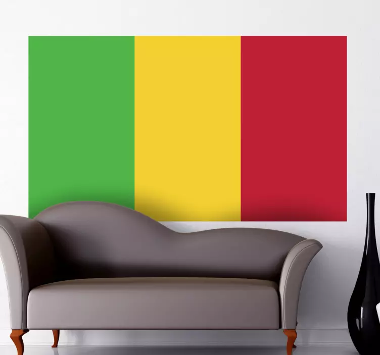 Nálepka vlajky mali - TenStickers