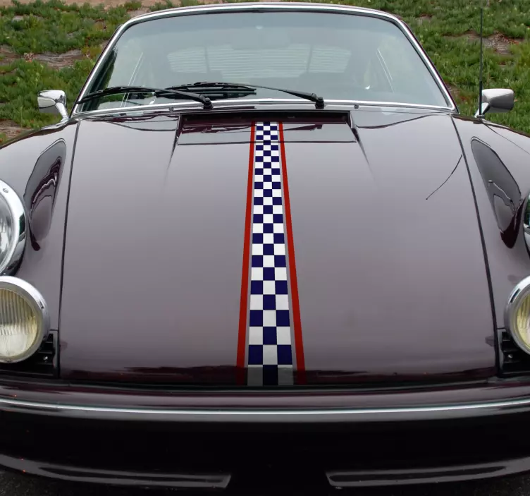 Závodní linky vozidla samolepka na auto - TenStickers