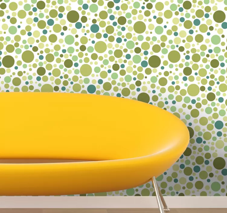 Nálepka zelené kruhy z vinylového listu - TenStickers