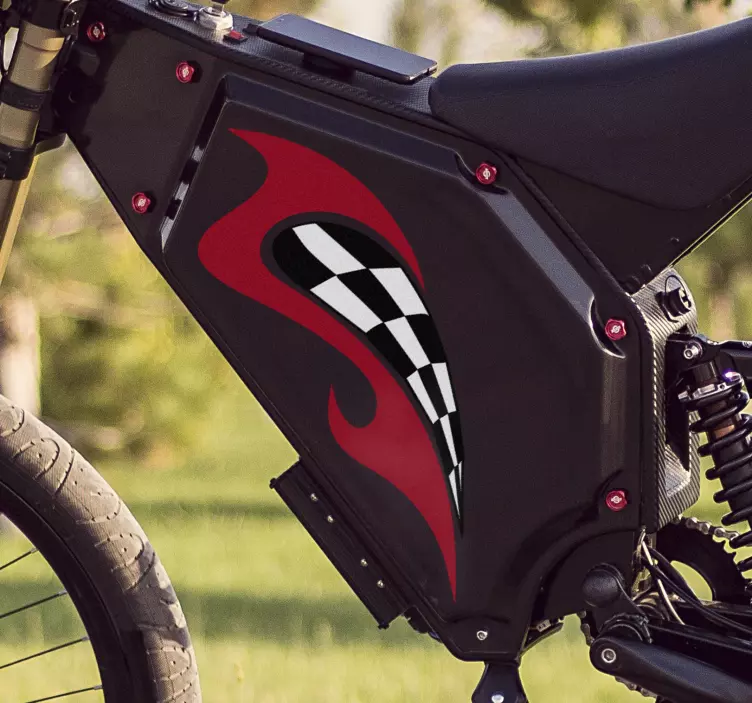 Motocykl závodní vinyl obtisk - TenStickers