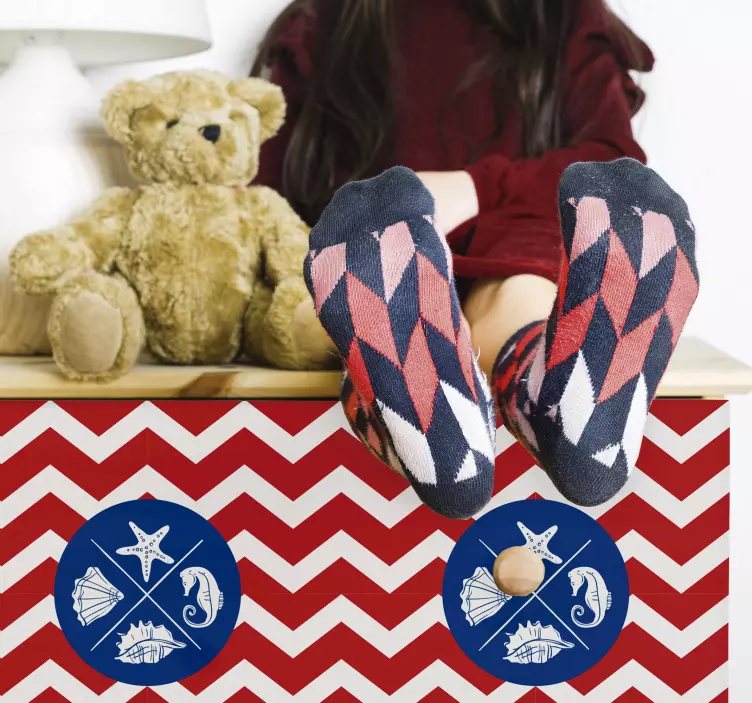 štítek nálepka nábytek skříň - TenStickers