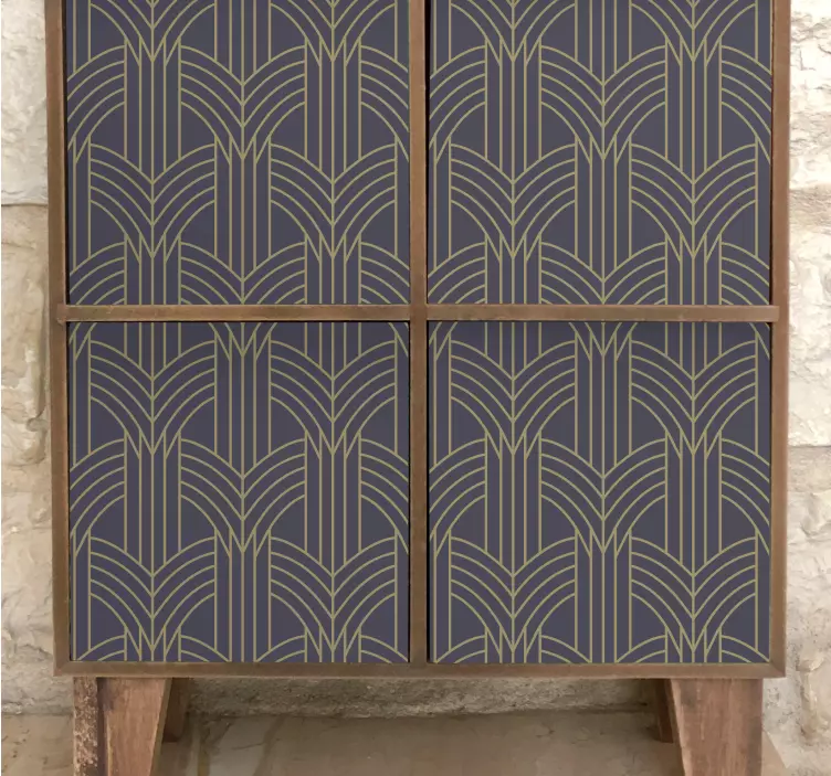 Nálepka na nábytek ve stylu art deco geo vzor - TenStickers