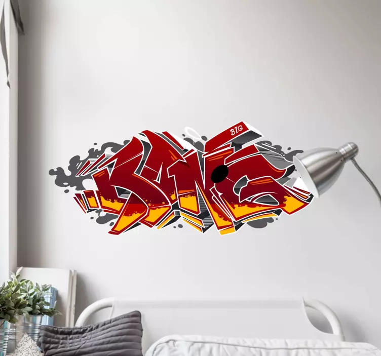 Nástěnná sada 3d graffiti sticker pack - TenStickers