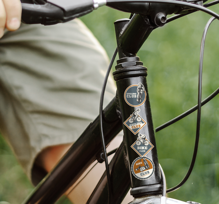 Návrh cyklistické scénografie samolepka na jízdní kola - TenStickers