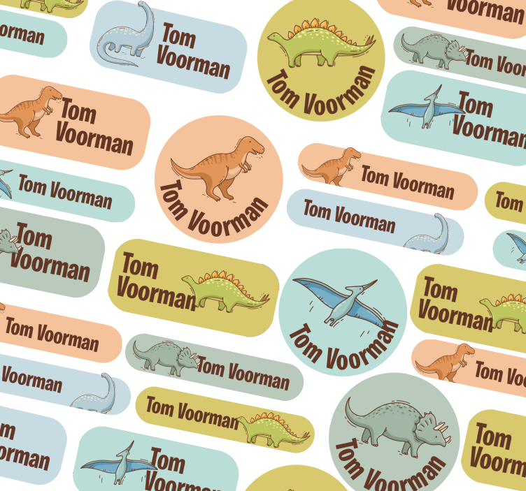 Návrhy dinosauří školy přizpůsobitelná nálepka - TenStickers