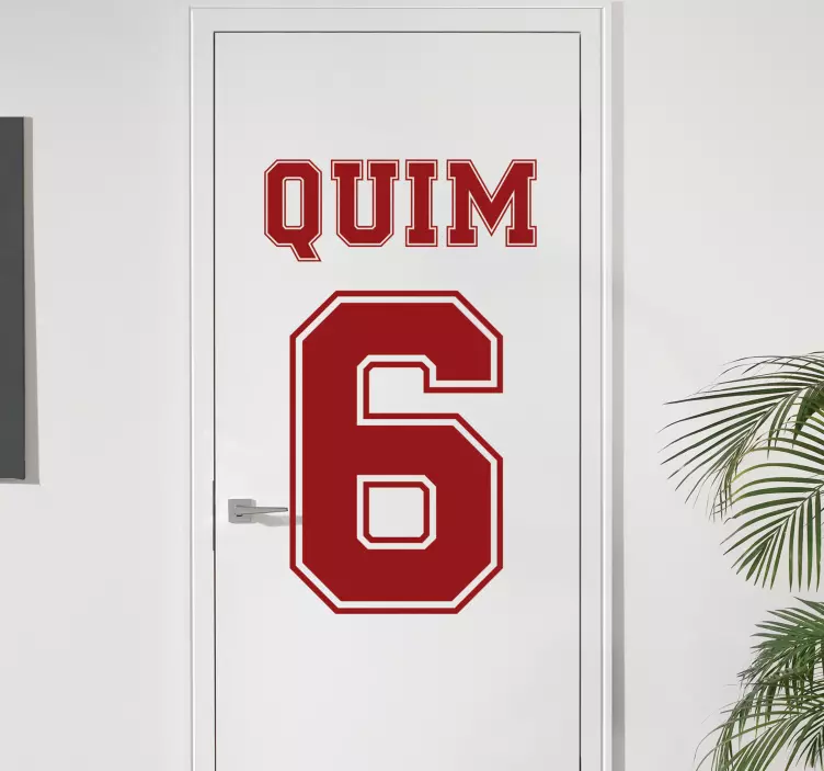 Nálepka na jméno a číslo dveří - TenStickers