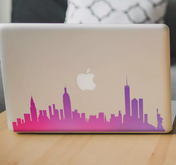 New york skyline laptop nálepka - TenStickers