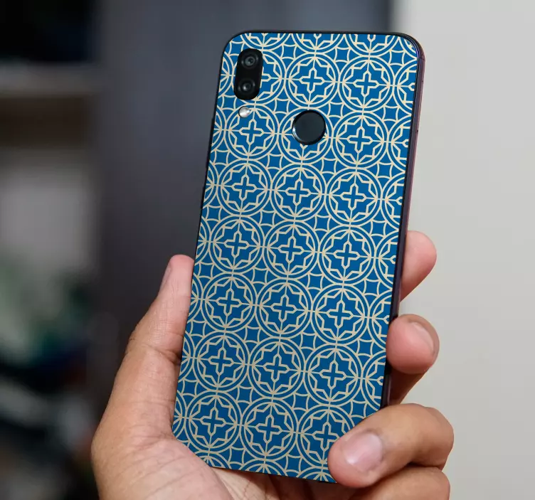 Obal s geometrickým potiskem Huawei samolepka - TenStickers