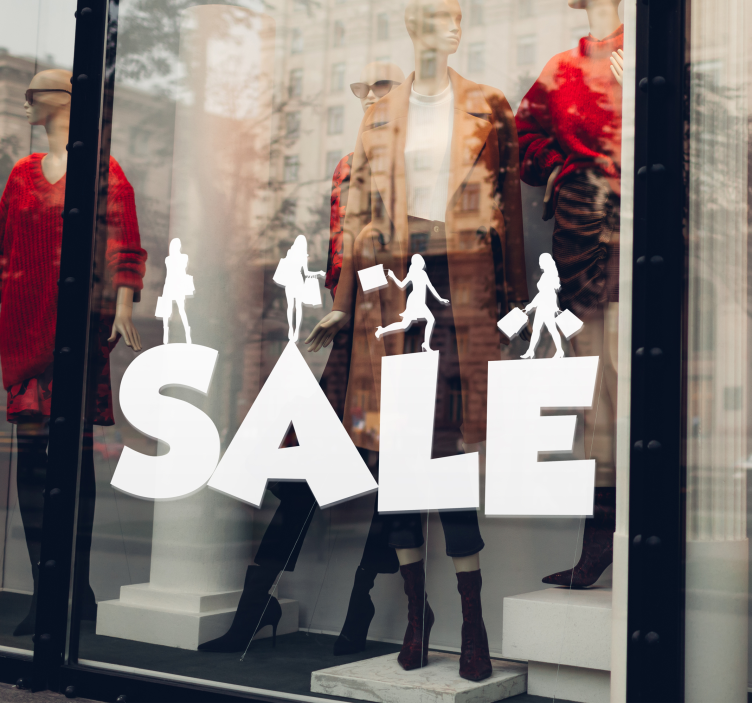 Obchodní prodejní cedule výprodejová samolepka - TenStickers