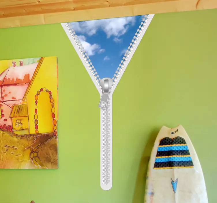 Obloha zip dekorativní oblak samolepka - TenStickers