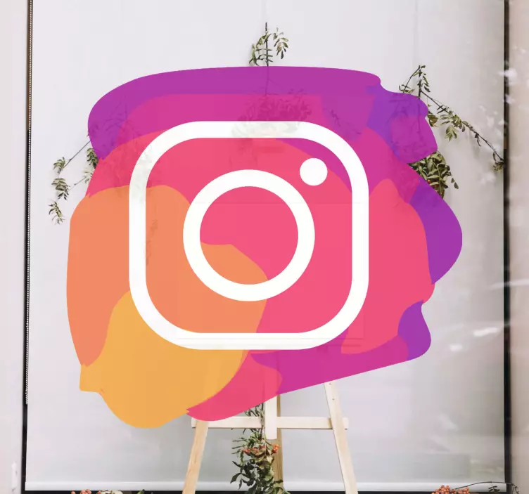 Ikona okna instagram vinylové nálepky - TenStickers
