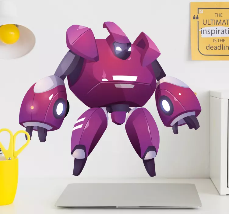 Anime robot nástěnná vinylová samolepka - TenStickers