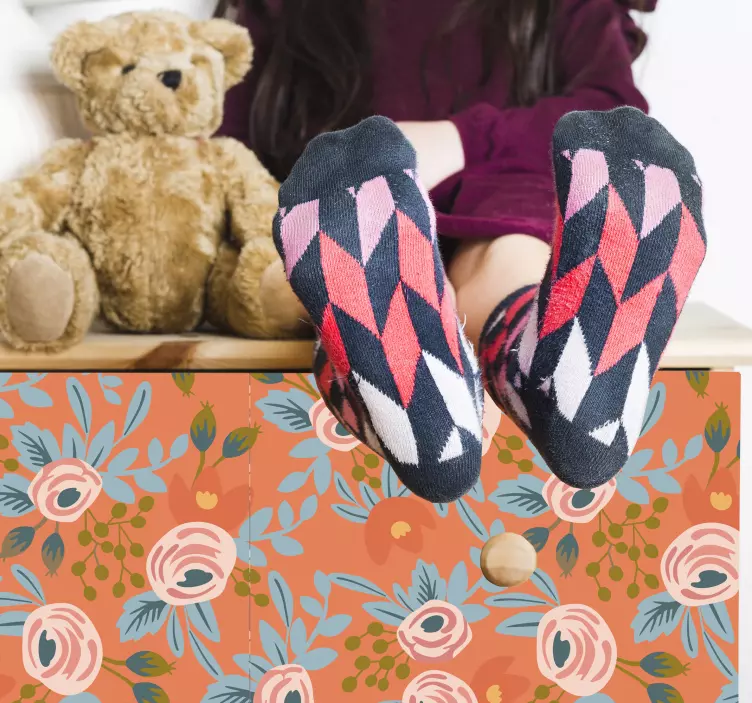 Samolepka na nábytek akvarel růže - TenStickers