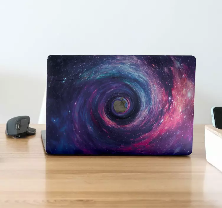 Nálepka na laptop s spirálou galaxie - TenStickers