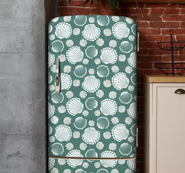 Nálepka na ledničku svět mušlí - TenStickers