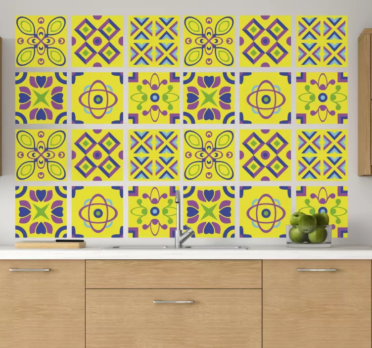 Nálepka na psychedelické symetrie - TenStickers