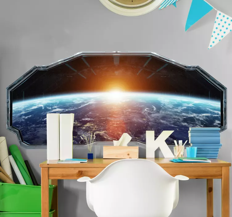 Optický efekt prostor pohled vizuální efekty obtisk - TenStickers