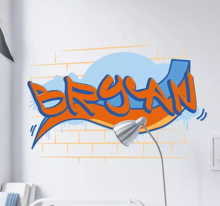 Osobní samolepka na zeď s graffiti - TenStickers