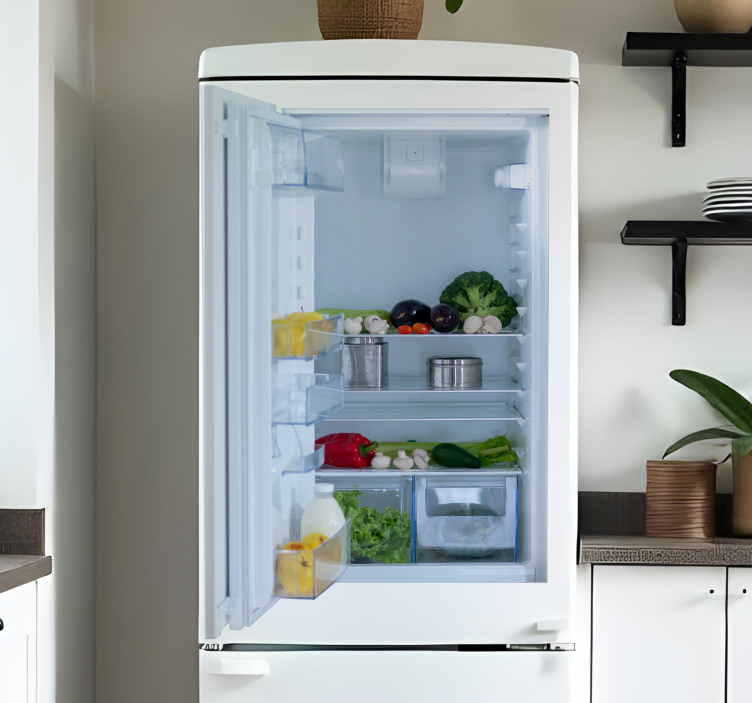 Otevřené dveře Nálepka lednice - TenStickers