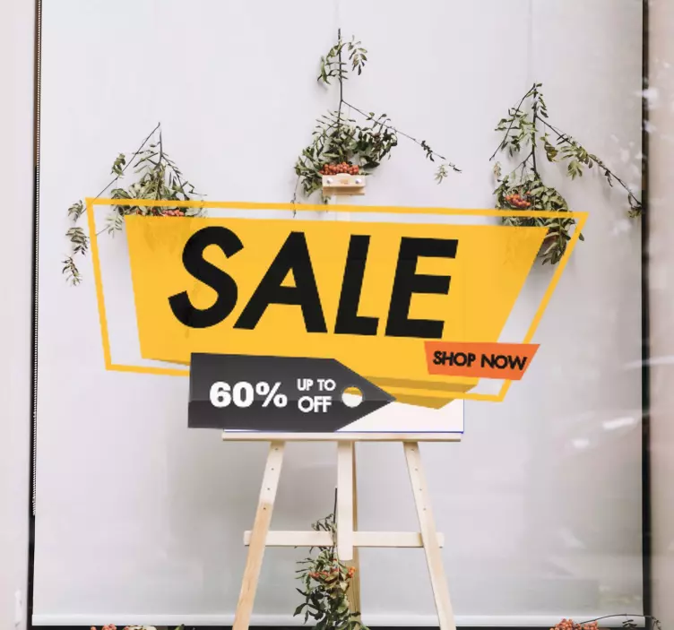 Oznámení o propagační nabídce výprodejová samolepka - TenStickers