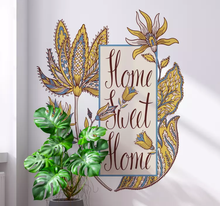 Samolepka květina sada dekorace nástěnka - TenStickers