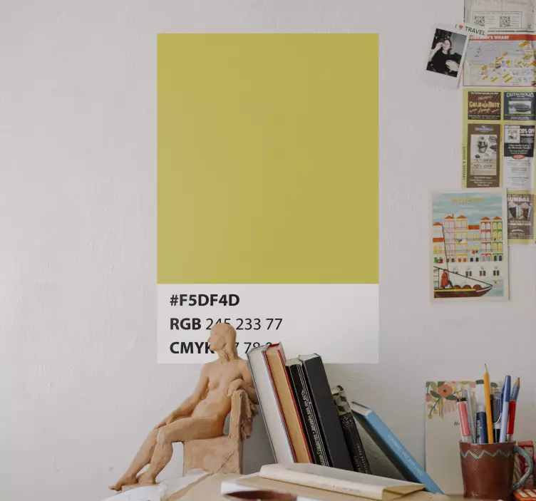 Osvětlovací kód pantone 2021 abstraktní obtisk - TenStickers