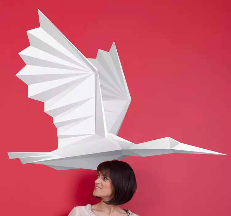 Papírové ptačí nástěnka nálepka - TenStickers