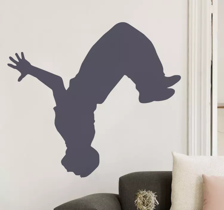 Parkour somersault samolepka - TenStickers