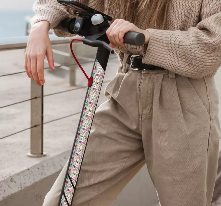 Patinete Splash nálepka na koloběžku - TenStickers