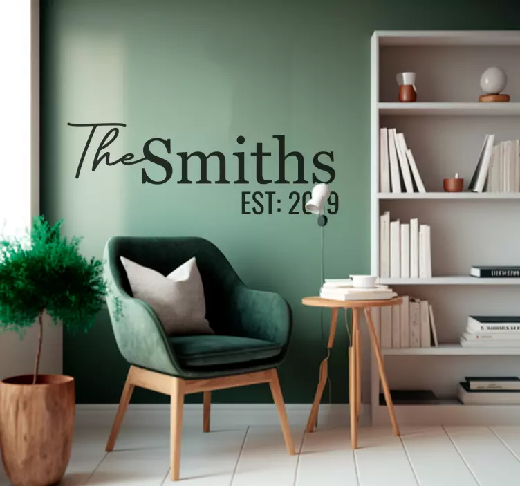 Vlastní nálepka s příjmením - TenStickers