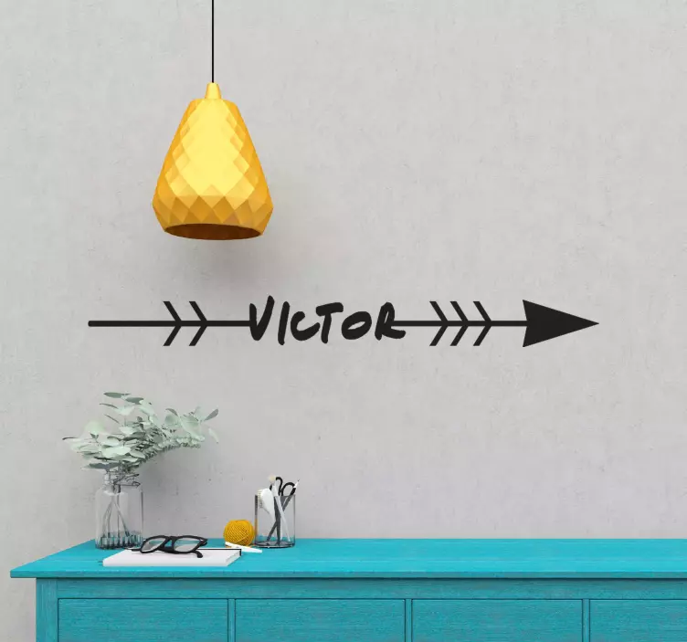 štítek s osobním předmětem šipky - TenStickers