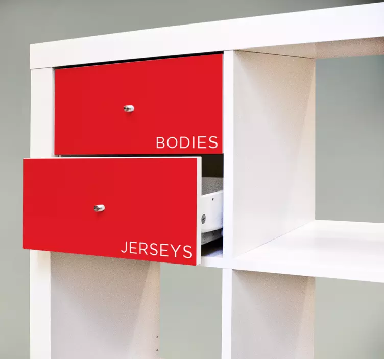 Personalizované samolepky kallax štítků - TenStickers