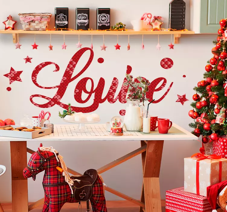 Personalizované vánoční přání samolepka události - TenStickers