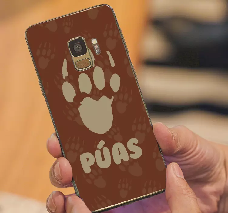 Personalizovaný design s otiskem tlapky Nálepka Samsung - TenStickers