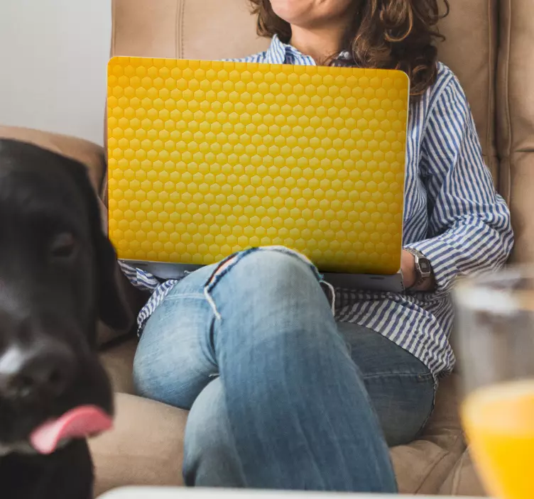 Voštinový notebook vinyl nálepka - TenStickers