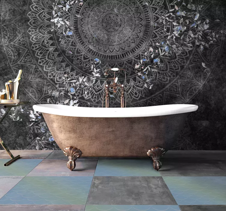 Nálepka pastelové stupnice podlahové stupnice - TenStickers