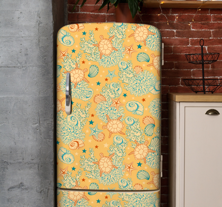 Samolepka na podmořský život v měkkých barvách - TenStickers