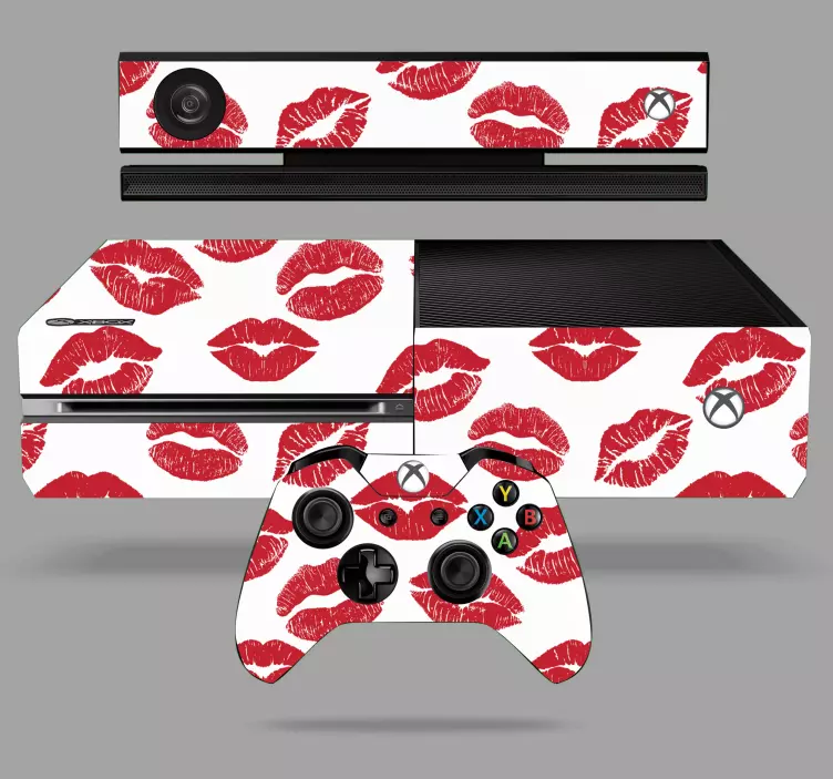 Líbá červenou rtěnku xbox skin - TenStickers