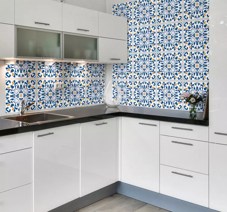 Portugalský filigránový štítek samolepka - TenStickers