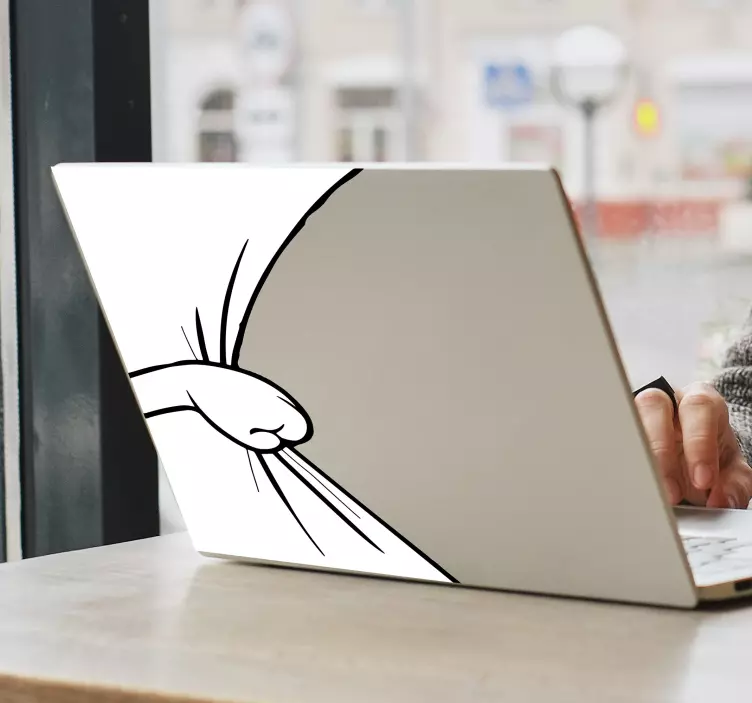 Nálepka boční ruční laptop - TenStickers