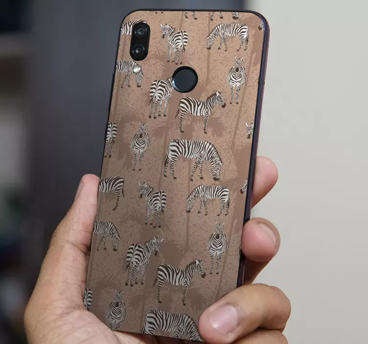 Potah se zebřím vzorem Huawei samolepka - TenStickers