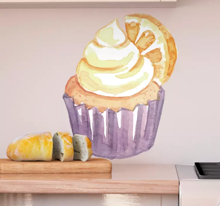 Potěšení z citronových cupcakes Zvířecí nálepka - TenStickers