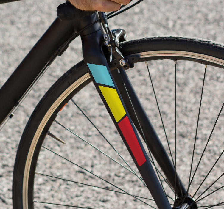 Přední vidlice pro silniční kolo samolepka na jízdní kola - TenStickers