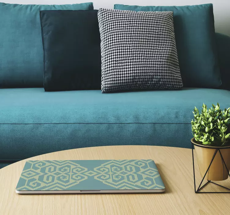 Překrytí geometrického vzoru Samolepka na notebook - TenStickers