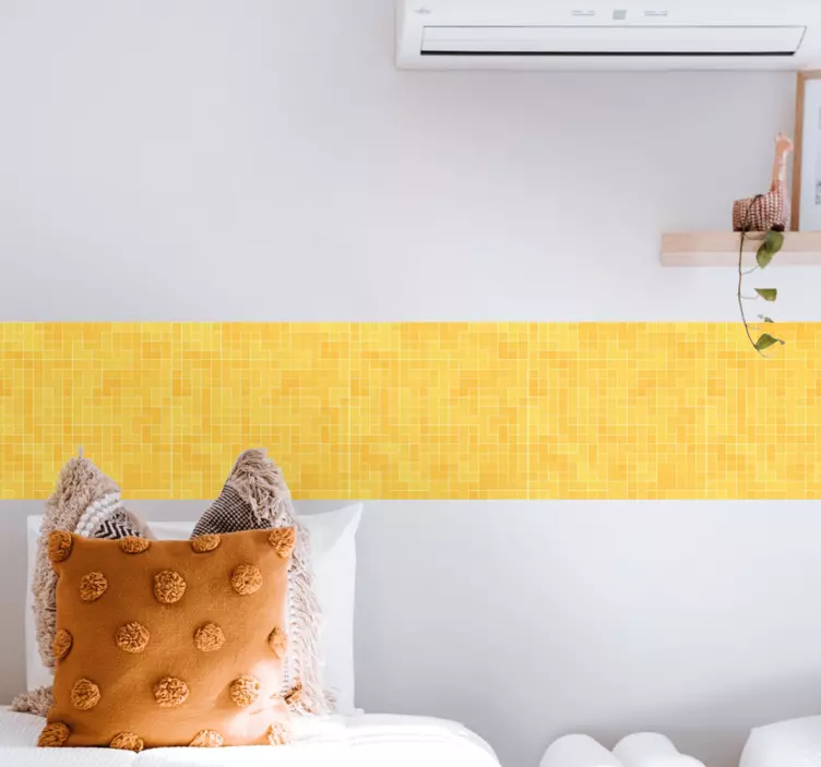 Překrytí mozaikového vzoru hranice samolepka - TenStickers