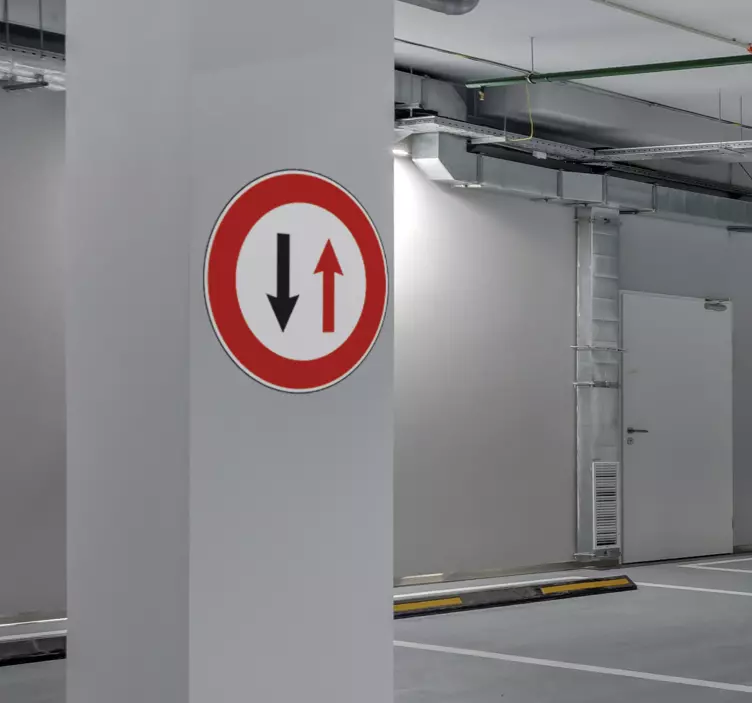 Priorita proti nadcházející dopravní značce - TenStickers