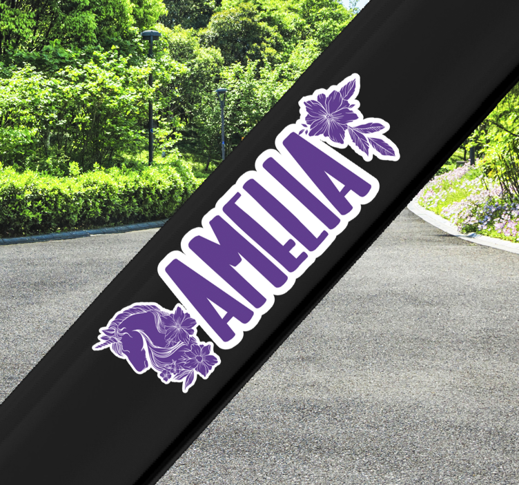 Přizpůsobitelné krásné jednorožec kolo kolo obtisk - TenStickers