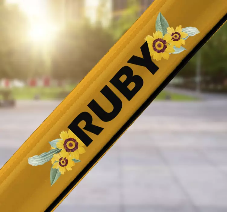 Nálepka přizpůsobitelná slunečnicovým kolům - TenStickers